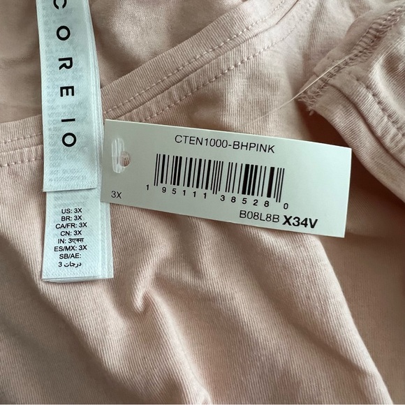 Core IO Women's Soft Pink Tank Top 3XL Round Neck Sleeveless Top Blouse - Picture 9 of 9